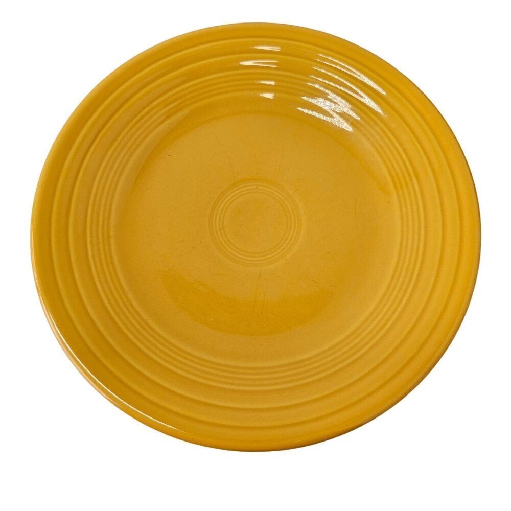 Homer Laughlin Fiesta Ware Daffodil Yellow 9” Lunch Plate Lead Free Ceramic